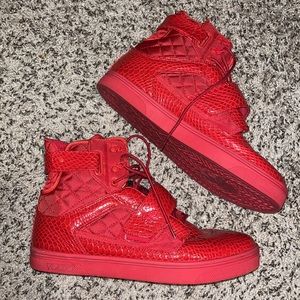 VLADO High Top Snake Sneaker Mono Red